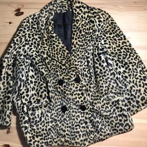 Vintage Leopard Print Coat